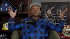 Timothy Bradley speaking on his Into the Storm podcast